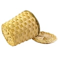 thumbnail image 3 of PAMINGONO Home Decoration Tea Basket Khaki Bamboo 1Pack, 3 of 11