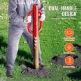 thumbnail image 3 of Fence Post Driver VEVOR, 22 libras, acero al carbono de alta resistencia, rojo, 3 of 9