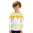 thumbnail image 4 of JAJAHO Boys Long Sleeve Rash Guard T Shirt Ice Cream Print Sun Protection Toddler Boy Summer Beach Tees 1-6Y, 4 of 4