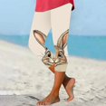 thumbnail image 2 of Pantalones de Ajuste Seco Mujeres Pascua Impresa Leggings Recortados, Estirable Transpirable Casual Y Yoga, 2 of 7