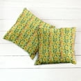 thumbnail image 6 of Ambesonne Floral Throw Pillow Cover 2 Pack, Narcissus Flower Ornate, 16", Green Yellow, 6 of 7