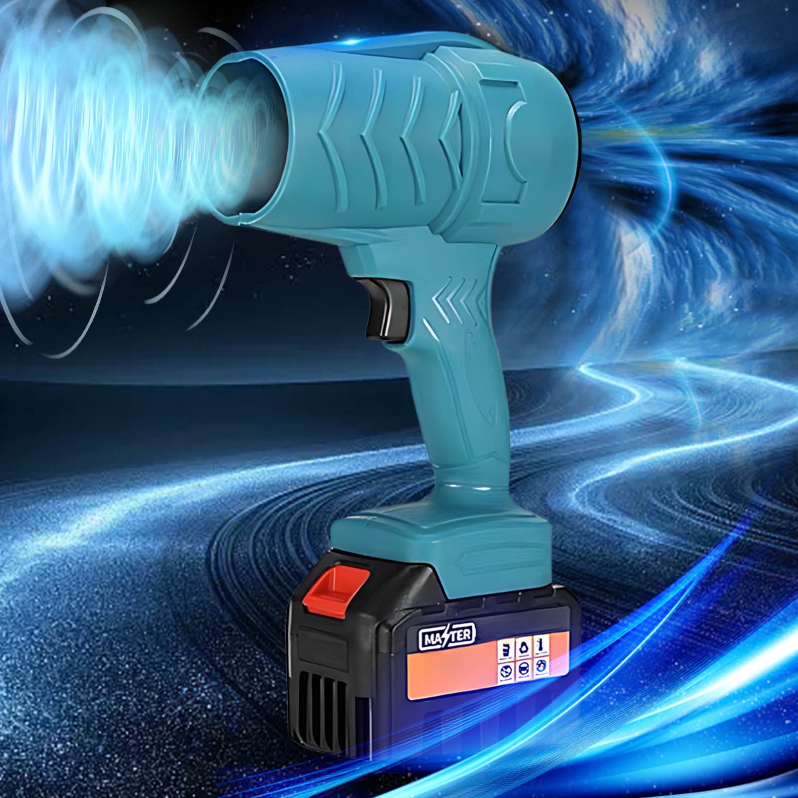 Cordless Leaf Blower, Snow Blower, Violent Turbo. Car Dryer Air Blower with 48V 13000mAh Battery, Cordless Leaf Blower for Patio Cleaning, Lawn Care, Blowing Leaves and Dust, BBQ