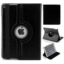 iPad Air 2 Case, 360°Rotating Stand Leather Cases for Apple iPad Air 2 (6th) With Handheld Elastic Strap (Black) -iPad Air 2 (Black)