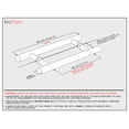 thumbnail image 2 of 24 Inches Long Back-to-Back Modern Stainless Steel Push Pull Door Handles Brush Nickel Satin Finish, Front Door Handle for Interior Exterior Home Bedroom Bathroom Patio Office Doors, Cylindrical Bar, 2 of 13