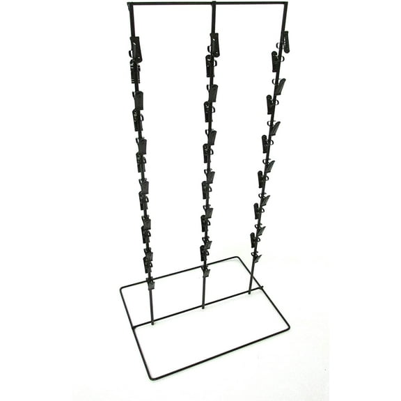 Black 3 Round Strip 6" Apart 39 Chip Counter Potato Chip Display Rack