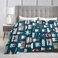 thumbnail image 4 of Kll Fleece Blanket Plush Throw Blanket Dental Seamless,Soft Fuzzy Cozy Flannel Blanket For Couch Sofa Bed.(60"X50"), 4 of 9
