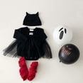 thumbnail image 4 of Newborn Baby Girl Little Ghost Costume Bodysuit with Hat, 4 of 5