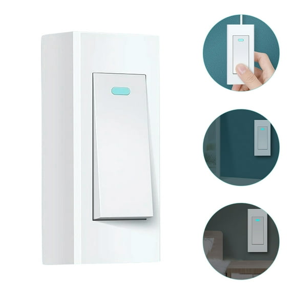 Beaupretty Double Pole Double Throw White Wall Switch for Household Easy Installation