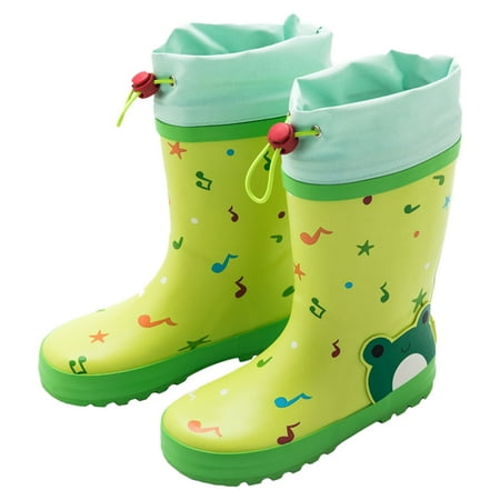 

Toddler Rain Boots Baby Short Rain Shoes Easy On Lightweight Baby Daily Footwear Casual First Walking