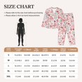 thumbnail image 4 of Pajama Sets for Women 2 Pcs, Hand drawn hearts Button Down Long Sleeve Sleepwear Lounge PJ Sets, 4 of 6