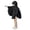 Black, variant on Student Rain Poncho with Backpack Cover, Waterproof Hooded Rain Cape for Boys & Girls, Lightweight School Rain Gear for Walking & Camping