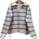 thumbnail image 5 of MJG coreano chic otoño e invierno estilo retro POLO collar contraste rayas suéter de manga larga de las mujeres suéter tops mujeres, 5 of 5