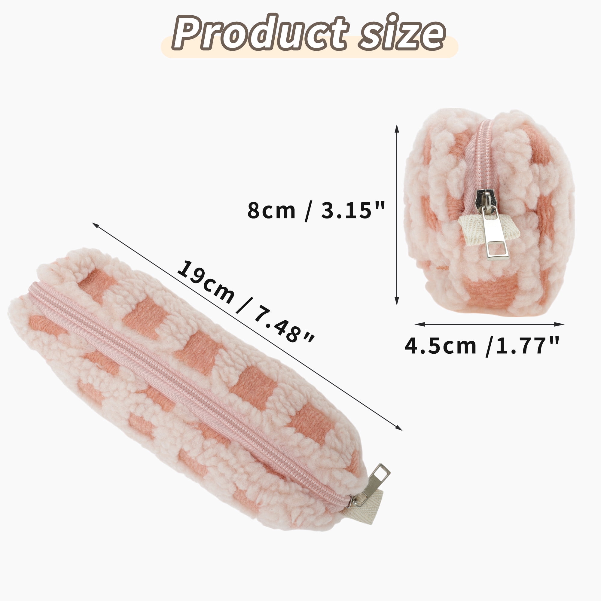 Unique Bargains Pencil Case Large Capacity Pen Pouch, Aesthetic Pencil Organizer Pink
