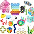 thumbnail image 1 of TheFound Sensory Toy Set Squeeze Earth Ball Stress Relief Anti-Anxiety Toy Kit, 1 of 8