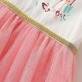 thumbnail image 4 of Yidarton 2022 European and American style girls' long-sleeved dresses autumn new children's mesh princess dress cartoon printing baby children's dress 2T, 4 of 5