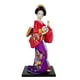 thumbnail image 1 of Muñeca geisha japonesa coleccionable, figura en miniatura, figuras de resina para dormitorio. Rojo purpura, 1 of 8