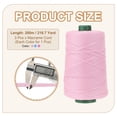 thumbnail image 2 of Uxcell Polyester Macrame Cord, Polypropylene Macrame Cords Braided Craft Crochet Bag Rope Yarn Fit for DIY Wall Hangers Purses Light Blue/Light Pink/Pink, 2 of 7
