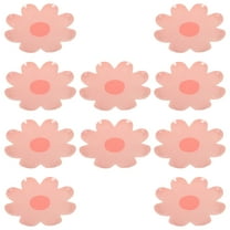 IBASETOY 10pcs Multi Color Disposable Paper Plates Flower Shape for Party Tableware and Food Storage