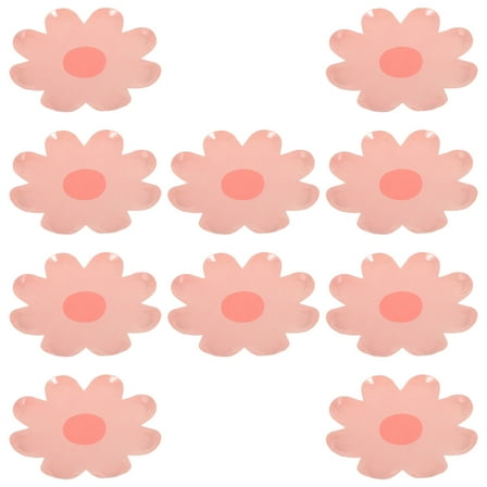 IBASETOY 10pcs Multi Color Disposable Paper Plates Flower Shape for Party Tableware and Food Storage