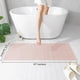thumbnail image 2 of Alfombra de baño chamme ultrafina antideslizante de 120 x 43 cm, color rosa, 2 of 7