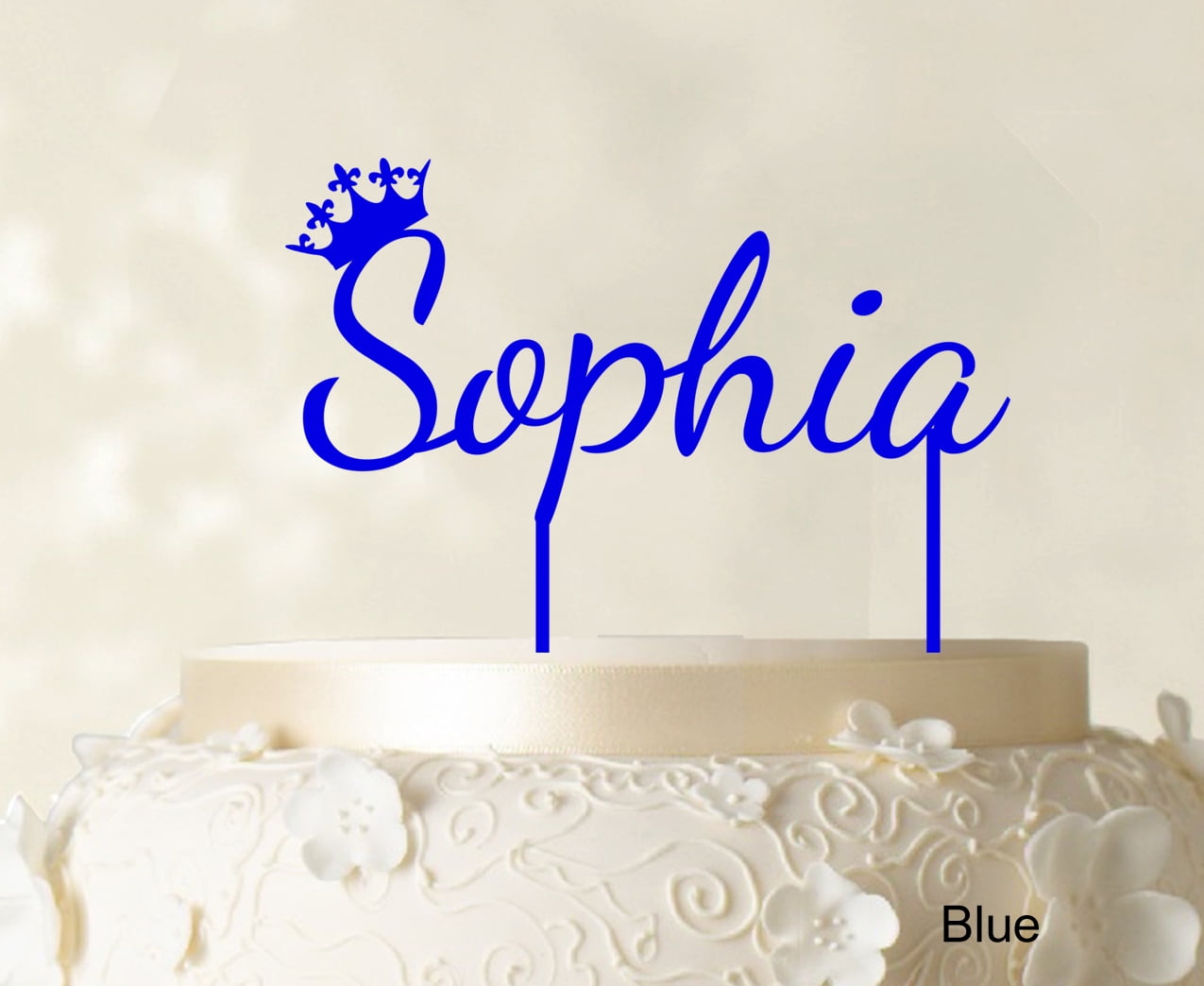 SUPER MARIO CAKE TOPPER PERSONALISED NAME GLOSSY CARDSTOCK DECORATION 