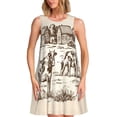 thumbnail image 1 of Balery Cows On The Farm Vestidos de verano para mujer con estampado: vestido holgado sin mangas, vestido playero informal y cómodo para días calurosos., 1 of 7