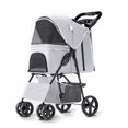 thumbnail image 1 of Strollers Pet  Lightweight Foldable Ventilate Oxford Portable Small Dog  for Dogs Cats, 1 of 8