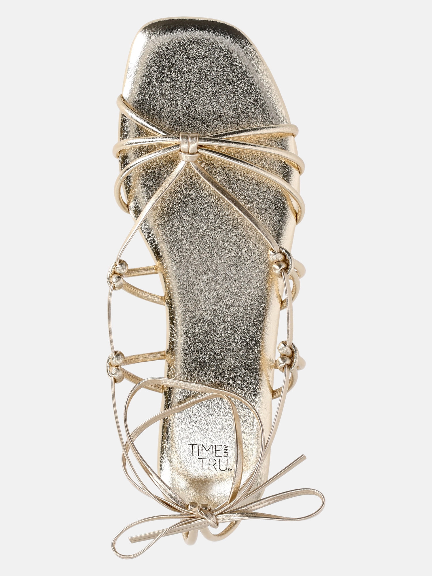 Time and Tru Women's Lace Up Sandals