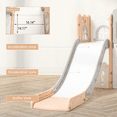 thumbnail image 6 of 8 in 1 Toddler Slide Indoor Playground, with Slide, Basketball Hoop, Climber, Telescope, Tunnel and Large Storage Space, for Toddler 1-3, 6 of 9