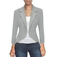 thumbnail image 3 of Womens Casual Work High Low Blazer Jacket, 3 of 3