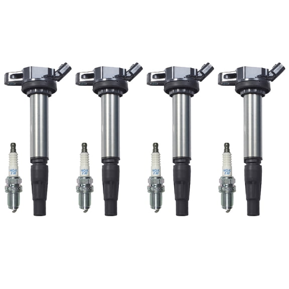 Set of 4 Ignition Coil & 4 NGK Spark Plug for 2009-2013 Toyota Corolla 1.8L I4