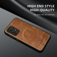 thumbnail image 4 of ELEHOLD PU Leather Case For Samsung Galaxy A53 5G Slim Magnetic Shockproof Cover, [MagSafe Compatible], [Lens&Screen Protection], Drop protection Case - Brown, 4 of 11
