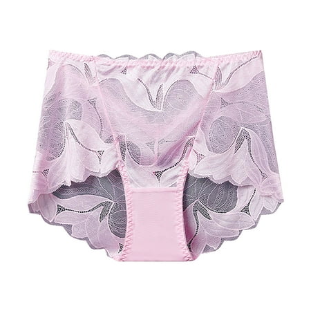 

Panties for Women Hollow Out Lace Briefs High Waist Underpants Bottom Shorts