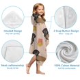 thumbnail image 7 of Dachshund Hotdog Fries Hooded Bath Towel，50"x30" for Ages 3 To 12 Kids, Quick Dry Lightweight Soft Microfiber Hood Beach Towel Cover Up for Kids, 7 of 7