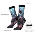 thumbnail image 4 of Vsdgher Urban Mechanical Dragon Crew Socks for Men & Women, Breathable Casual Athletic Ankle Socks, 4 of 6