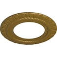 thumbnail image 3 of Ekena Millwork 10 5/8"OD x 5 3/4"ID x 1/2"P Claremont Ceiling Medallion (Fits Canopies up to 7"), Hand-Painted Gold, 3 of 7