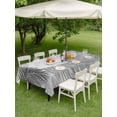 thumbnail image 3 of Outdoor Tablecloth with Umbrella Hole & Zipper, Grey Black Palm Leaves Rectangle Tablecloth 54x80 Inch, Summer Tropical Plants Botanical Patio Table Cover Waterproof Table Cloth for Picnic/Party, 3 of 7