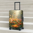 thumbnail image 4 of Cauagu Butterflies In Flower Field Print Travel Luggage Cover,Travel Dust-proof Suitcase Cover Softside Suitcase Protector for 18-32inch,Not Included Suitcase, 4 of 8