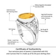 thumbnail image 6 of Citrine Quartz Women Jewelry 925 Sterling Silver Ring, 6 of 9