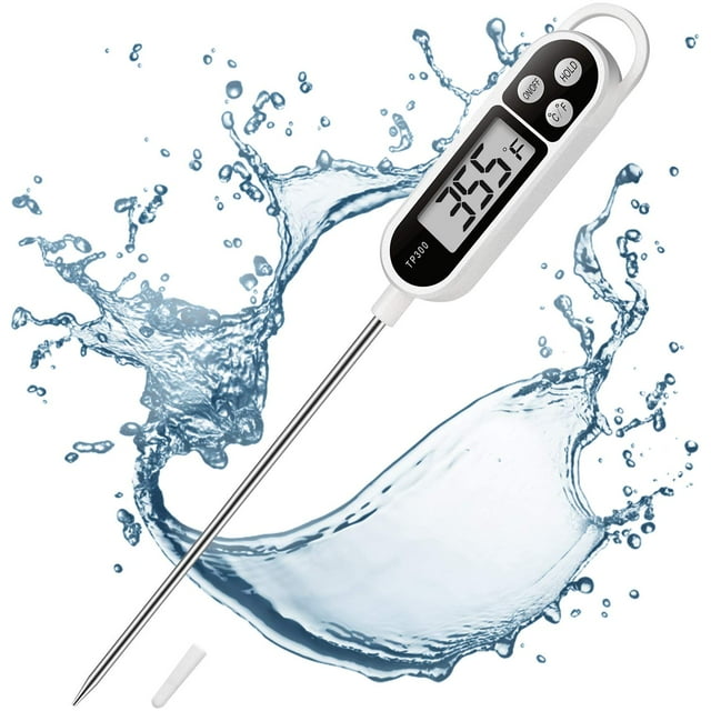 Pequeño termómetro digital portátil de lectura instantánea para barbacoa, medición de temperatura de carne, cocina, alimentos, dulces, leche en polvo para bebés