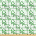 thumbnail image 2 of Ambesonne Alligator Fabric by the Yard Upholstery, Cartoon Crocodiles Art, 2 Yards, Pale Green and White, 2 of 5