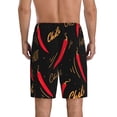 thumbnail image 3 of Daiia Hot Chili Mens Woven Stretch Pajama Short,Short Pajama Pants-Large, 3 of 9