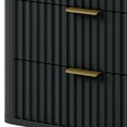 thumbnail image 6 of Uforic 6 Drawers Fluted Dresser with Anti-Tip Kits, Chest of Drawers with Solid Legs, Black, 6 of 8