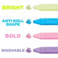 thumbnail image 3 of Crayola Washable Sidewalk Chalk 4 Ct, Very Berry Assorted Colours, 3 of 5