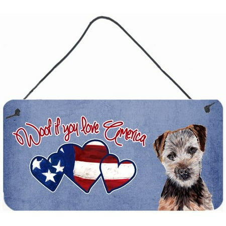 Caroline's Treasures Woof if you love America Norfolk Terrier by Sylvia Corban Painting Print Plaque