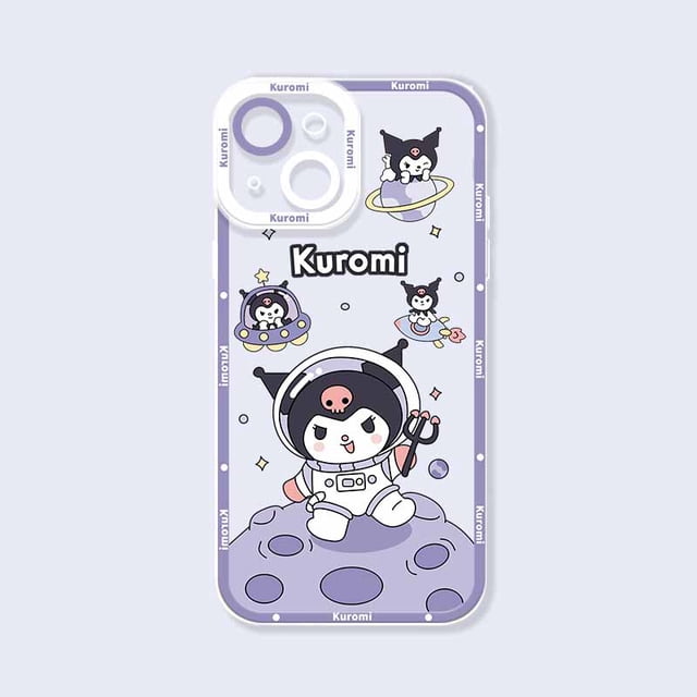 Kuromi-funda suave MyMelody Cinnamoroll para iPhone 14 Pro Max 13 12 Mini 11 Pro XR XS X 8 7 6 6S Plus SE 2020, funda mate de silicona Fivean unisex