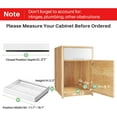 Expandable Pull out Organizer 16.9" Deep Adhesive Slide out