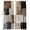 Khaki Gray Blue Light Brown, variant on Black Brown Abstract Blackout Curtains for Bedroom/Living Room, Pinch Pleated Black Out Curtains, Oil Painting Color Blocks Room Darkening Window Drapes with Hooks 2 Panels, 39"x70"