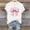 White, variant on FDGIU Women's Valentine's Day Short Sleeve Shirt - Cute Heart Print Crew Neck Soft Casual Summer Top