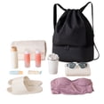 thumbnail image 5 of Swimming Backpack Dry Wet Separation Waterproof Gym Bag Drawstring Backpack Shoe Compartment Travel Sports Bag Beach Pool Gear Storage Bag Outdoor Activity, 5 of 6